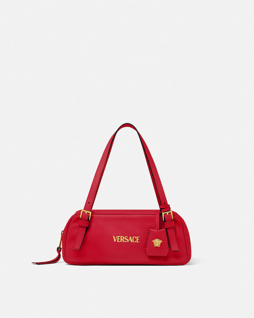 Versace Tag Nappa Bowling Bag