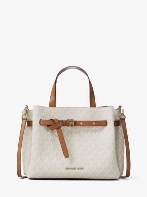 Emilia Medium Signature Logo Satchel