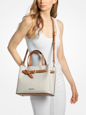 Emilia Medium Signature Logo Satchel