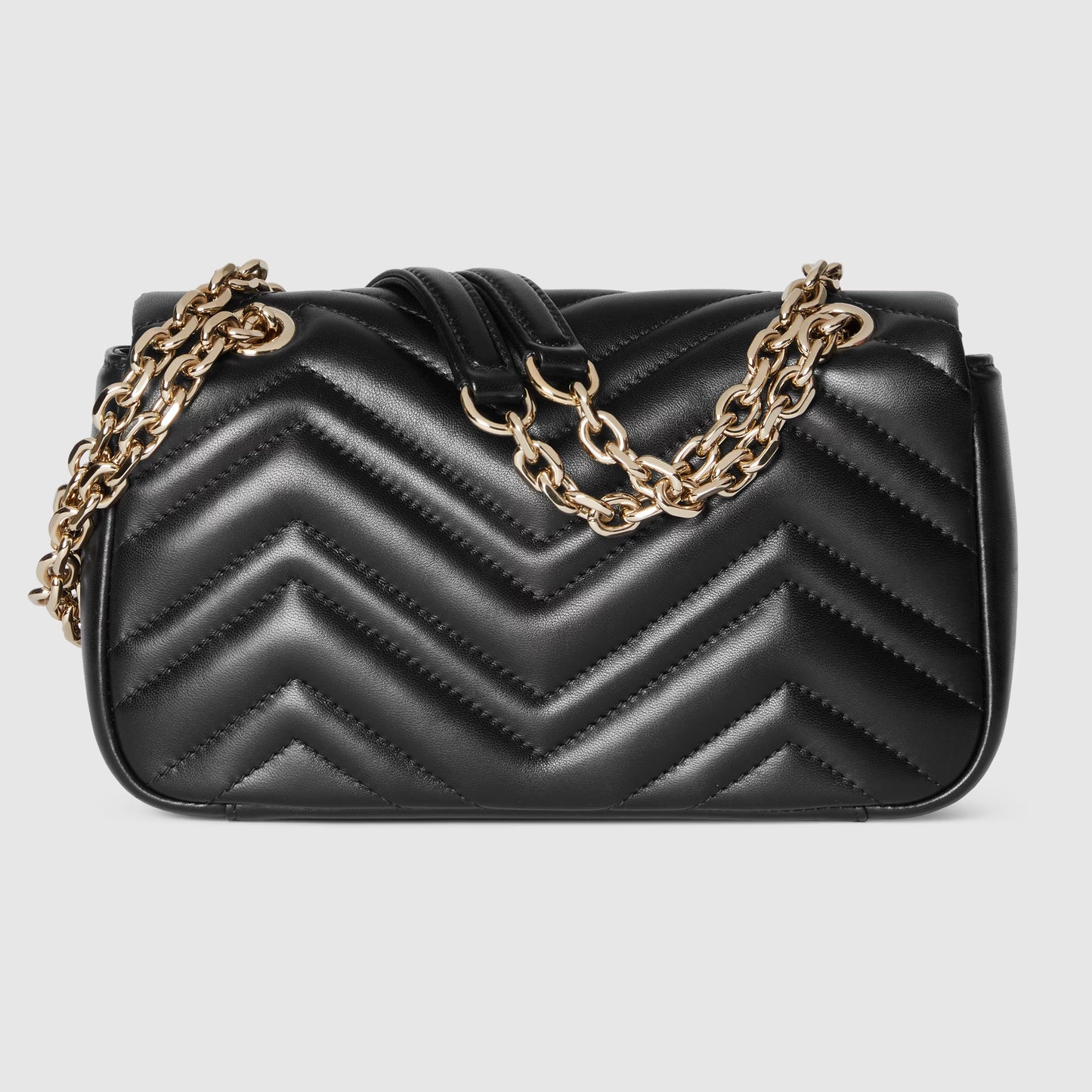 GG Marmont small shoulder bag black leather