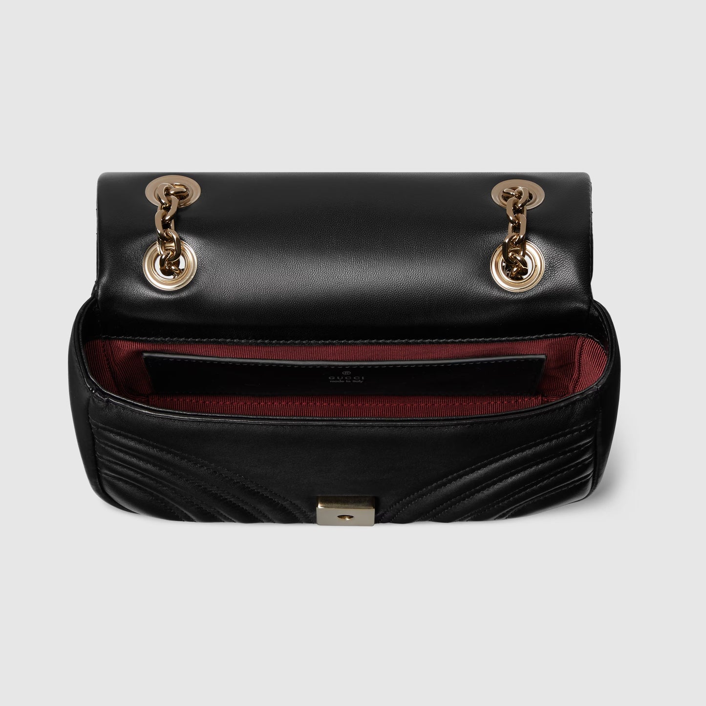 GG Marmont small shoulder bag black leather