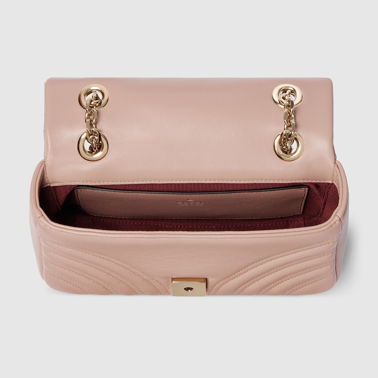 GG Marmont small shoulder bag pink beige leather